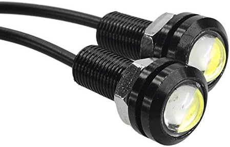 Cmyk® 2x Custom Black Anodized Aluminum 6500k Xenon White 4.5w SMD LED Eagle Eye Lamps Back up Backup Reverse Parking Light for Car Van SUV Coupe Sedan