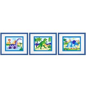 Dinosaurland Set of 3 Framed Prints by Olive Kids