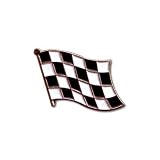 Checkered Lapel Pin