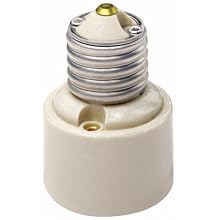Leviton 2005 Medium-Medium Base, One-Piece, Adapters/Extensions, Incandescent, Glazed Porcelain Lampholder, White