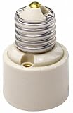 Leviton 2005 Medium-Medium Base, One-Piece, Adapters/Extensions, Incandescent, Glazed Porcelain Lam