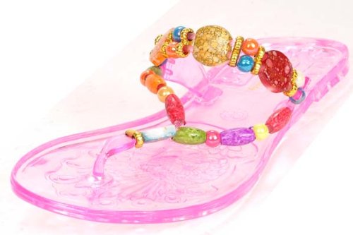 NEW Women Sandal Designer Shoes PINK Fashion Gemstones