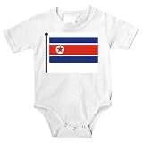 Onesie with Korean, Korea, flag, North