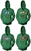 Search : TMNT Teenage Mutant Ninja Turtles Face Green Adult Hoodie Sweatshirt