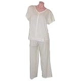 Aria Plus Size Floral Cotton Pajama Set 970483 Yellow or Blue
