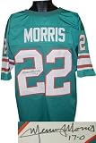 Mercury Morris Autographed/Hand Signed Miami Dolphins Teal Prostyle Jersey 17-0- JSA Hologram