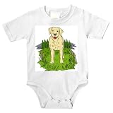 Onesie with dog, labrador, yellow, canine, retriever