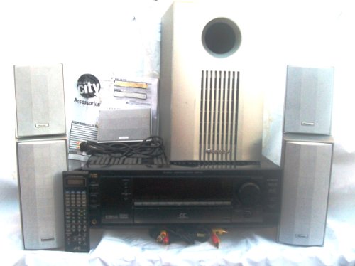 Audio/Video Control Receiver Compu Link Remote Control System With Pioneer Speakers and Sub Woofer