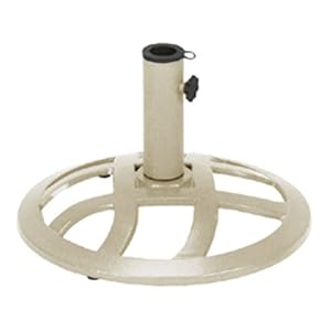 Astonica 50108001 Taupe Cross Weave Cast Iron Umbrella Base by 