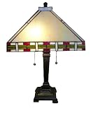 Tiffany-style Mission-Style Table Lamp