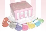 7 Pair of Mary Jane Pastel Toddler Socks 1-2 yrs - by Baby Emporio