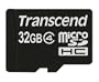 Transcend TS32GUSDC4 Carte mmoire MicroSDHC Classe 4 32Go
