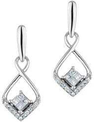 Diamond Drop Earrings 1/4ctw