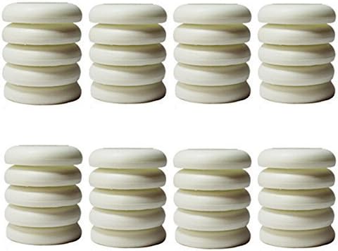 Vampai White Disc Refill Set of 50 for Nerf Vortex, Zombi, Ripshot, Ricochet and Fusefire Blasters Soft Foam Disc for Disc Shooting Guns Nerf War Party Supplies White Glow in the Dark