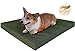 Dogbed4less Orthopedic Gel Infused Memory Foam Dog Bed, Waterproof Liner with Durable Canvas Cover, 37X27X4 Inch