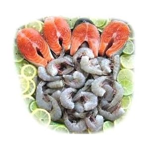 2 lbs. Salmon and 2 lbs. Jumbo Shrimp by Charleston Seafood