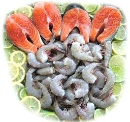2 lbs. Salmon and 2 lbs. Jumbo Shrimp by Charleston Seafood