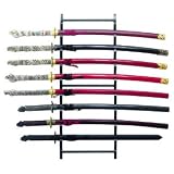 United Cutlery - 8 Sword Wall Display Stand, Black