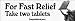 For Fast Relief Take 2 Tablets - religious bumper stickers (Medium 10x2.8 in.)