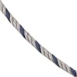 Stainless Steel Velvet Cascade Blue Lacquer Chain