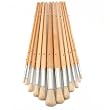12 Round Tip Paint Brushes Oil Acrylic Painting Craft