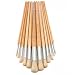 12 Round Tip Paint Brushes Oil Acrylic Painting Craft