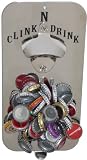 Clink N Drink, Bottle Opener, Cap Catcher Polished Stainless Steal