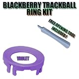 Replacement Color Blackberry Trackball Ring (Violet) and Phone Opening Tools for Blackberry Curve Pearl 8100 8110 8120 8130 8220 8230 8300 8310 8320 8330 8800 8820 8830