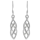 Sterling Silver Celtic Knot Dangle Earrings