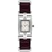 Fossil ES1855 Stainless Steel Ladies Brown Leather / Stainless Steel Bracelet Watch