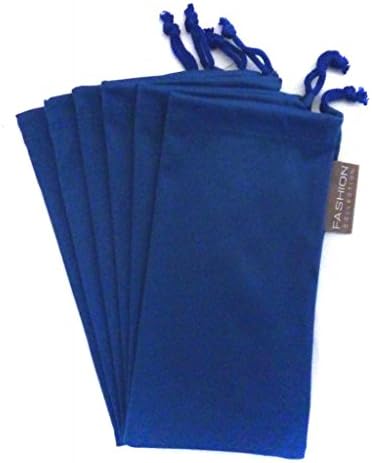 6 PC Sunglass Eyeglass Microfiber Soft Lens Cloth Carry Bag Pouch Case