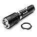 ThorFire VG10 Tactical Flashlight Cree XM-L2 LED 4 Modes 0.5 - 847 Lumen Use 18650 or CR123A Batteries for Camping Cycling Hiking Hunting