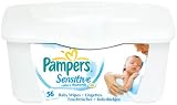 Pampers Feuchte Tücher Sensitive Box, 56 Tücher