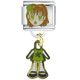 : Anime Flower Girl Italian Charms Bracelet Link
