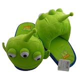 Cute Toy Story Alien Soft Plush Slipper Green 3 Eyes Disney Collect Funny Gift