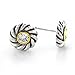 Bling Jewelry Sterling Silver Two Tone Round CZ title=