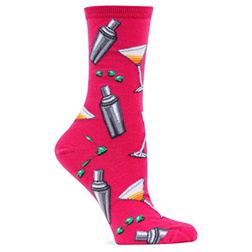 Hot Sox Women's Martini Shakers Crew Socks