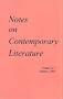 Notes on Contemporary Literature