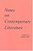 Notes on Contemporary Literature