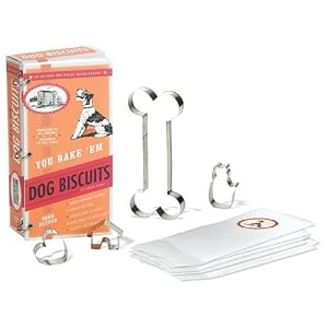 Click to buy Dog Treat Recipe Cookbook: You Bake 'em Dog Biscuits Kit from Amazon!