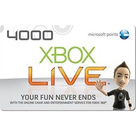 Xbox 360 Live 4000 Points [Online Game Code] by Microsoft