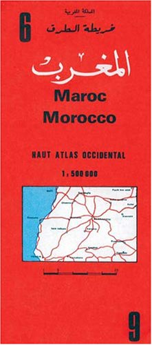 City Travel Guides Discounted  Livres : Carte routières, numéro 6 : Maroc (haut atlas occidental)