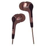 iLuv iEP222BRN Cafe Nites In-Ear Earphones - Compact Stereo - Brown
