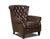 Soflex Tufted Accent Chair Brown