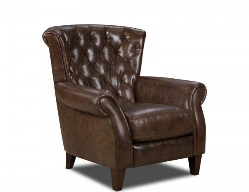 Soflex Tufted Accent Chair Brown