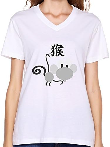 Chinese Horoscope Animal Monkey 1979px Cool T Shirt Girl L