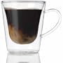 Luigi Bormioli Duo 10-Ounce Coffee/Latte Glasses, Set of 4