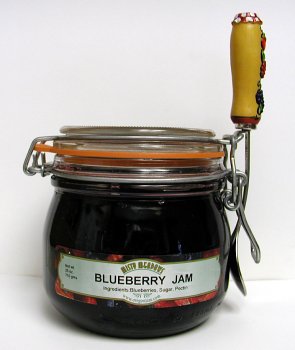 Oregon Blueberry Jam 25 Oz French Crock by Misty Meadows
