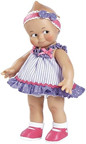 Kewpie Violet Doll 8" Vinyl Classic Collectible Toy Purple & Pink Dress