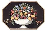 Painting of Vase with Black Background Floral & Botanical Premium Poster Print, 8x12